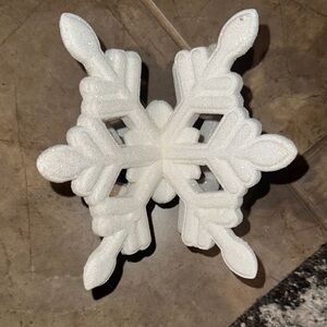 White Snowflake Holiday Decor